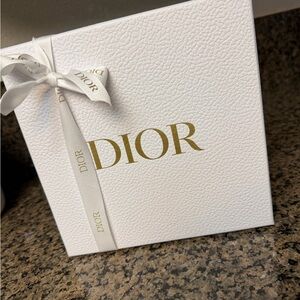 Dior White Box with Gold Lettering